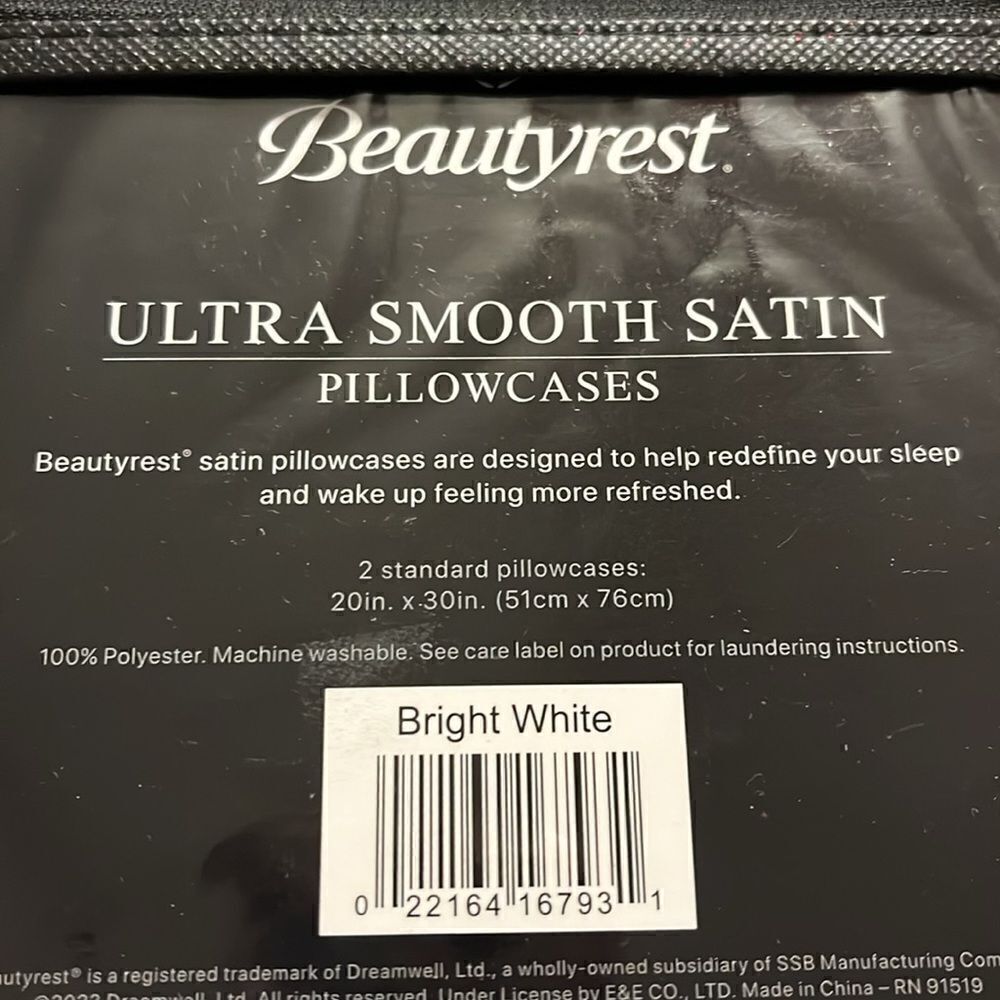 Standard Beautyrest Ultra Smooth Satin Pillowcases - Picture 3 of 3